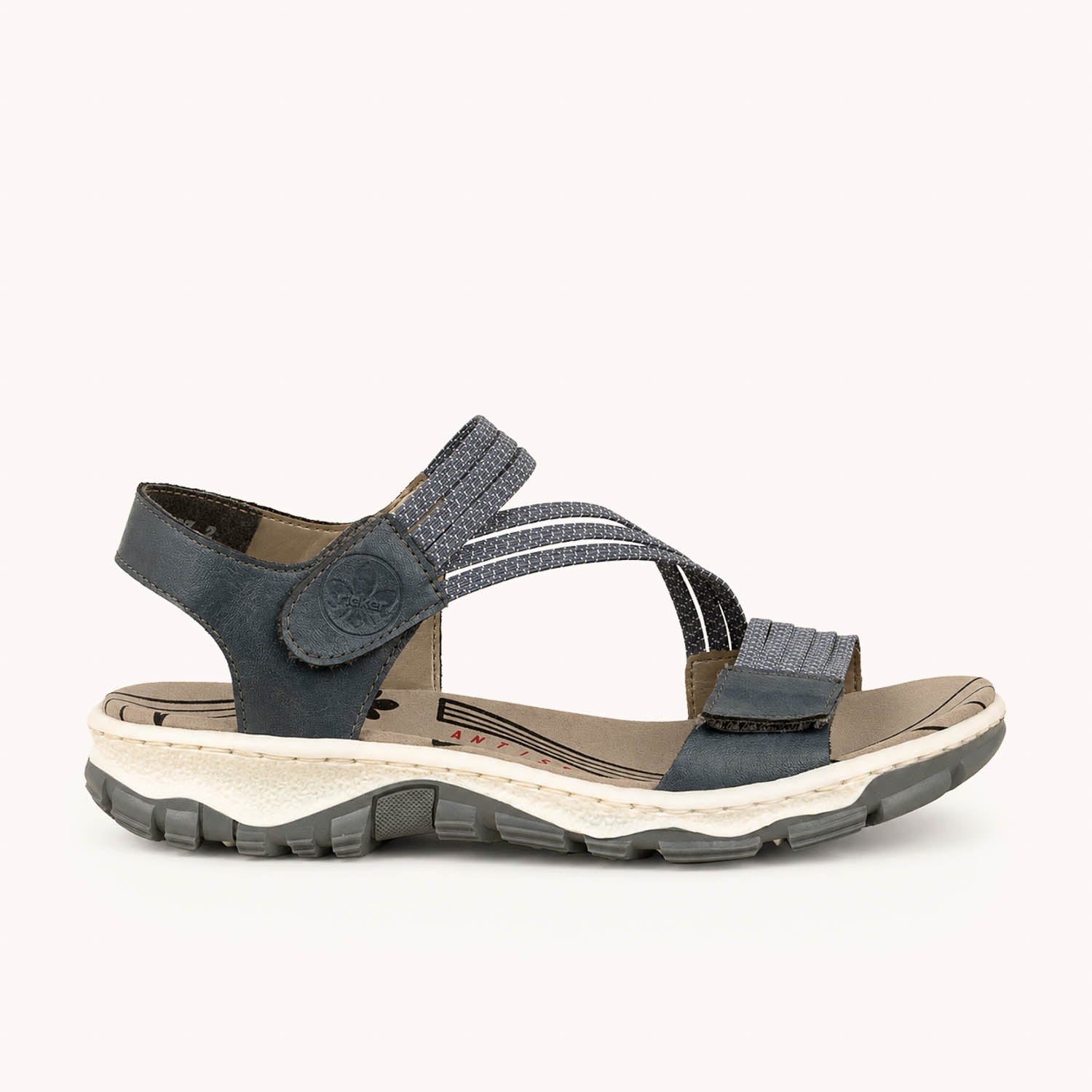 Sandales Femme RIEKER 68871 - RIOLLE Bleu