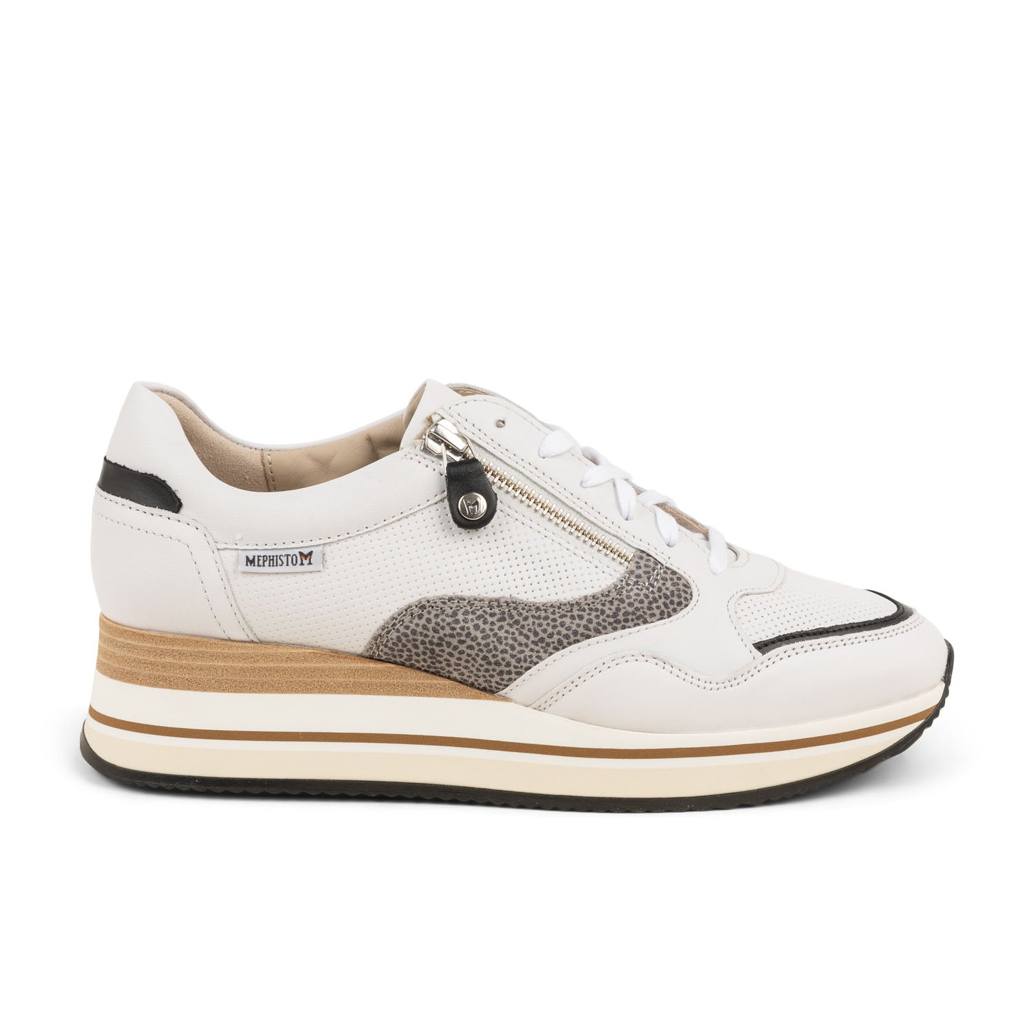 Baskets Femme MEPHISTO OLYMPIA Blanc