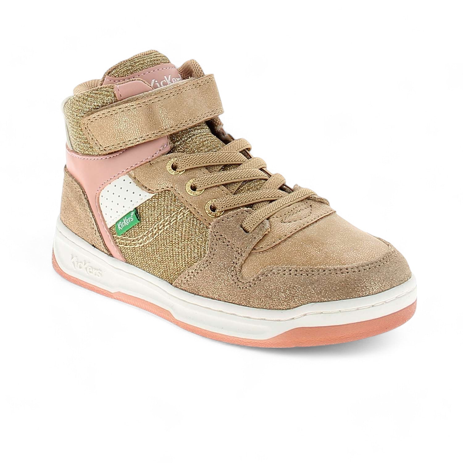 Chaussures montantes Enfant KICKERS KICKALIEN Or/Bronze