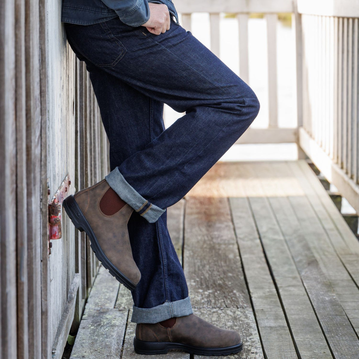 Boots et bottines Homme BLUNDSTONE CLASSIC CHELSEA Marron