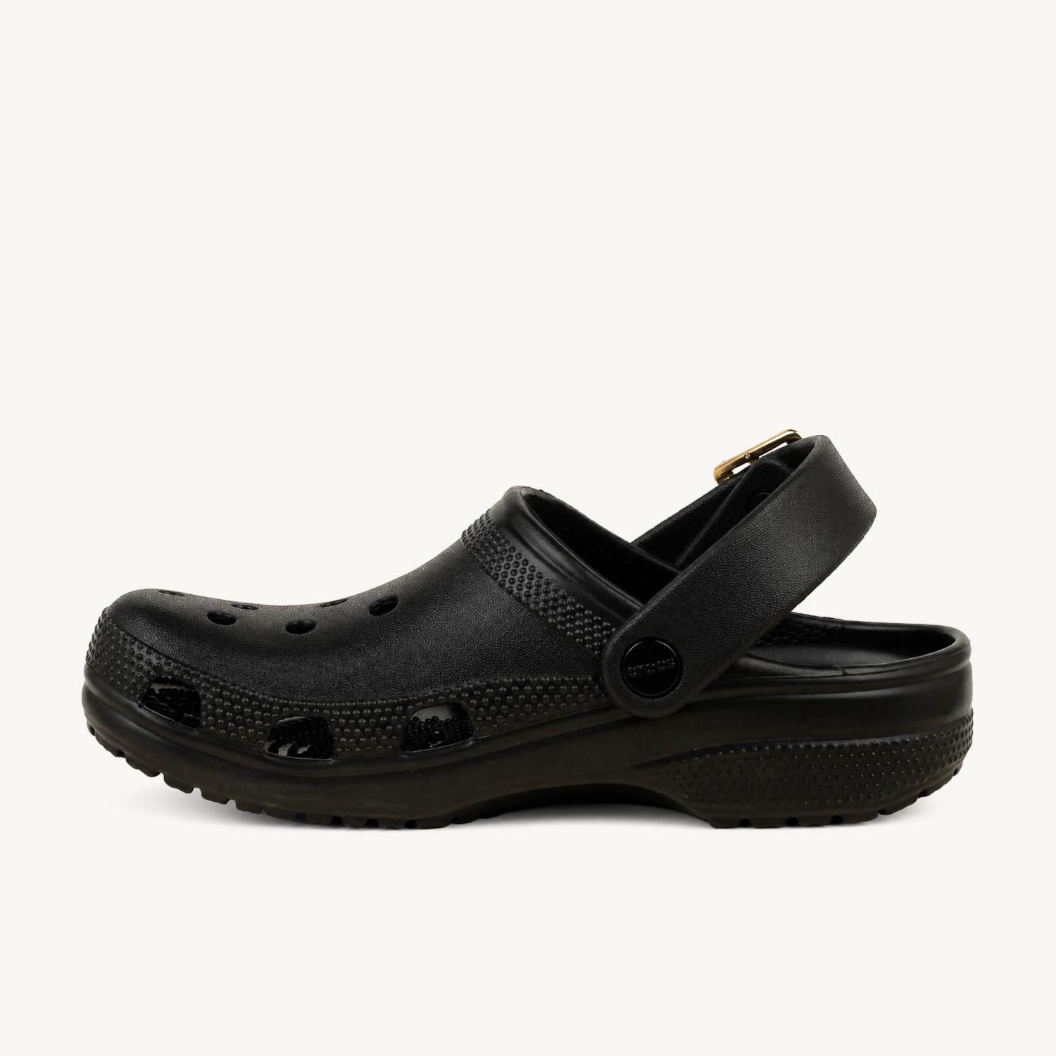 Tongs et crocs Femme CROCS CLASSIC METALLIC BUCKLE CLOG Noir