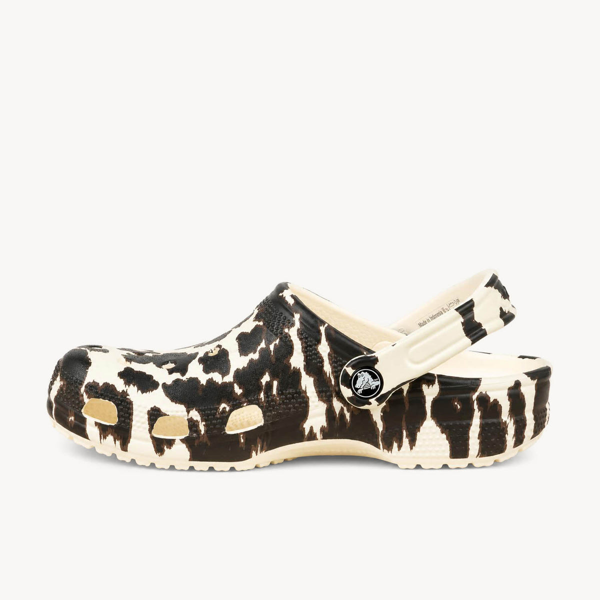 Tongs et crocs Femme CROCS CLASSIC POP ANIMAL CLOG Marron