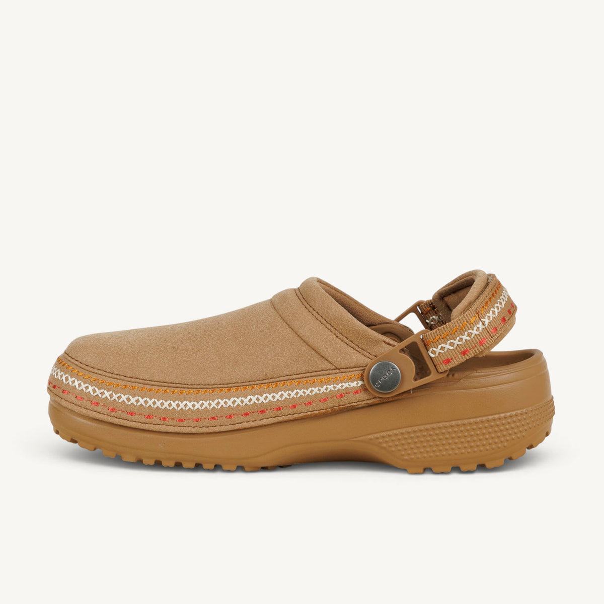Tongs et crocs Femme CROCS CLASSIC CRAFTED VEGAN SUEDE Marron