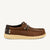 Chaussures bateau Homme HEYDUDE WALLY FULL GRAIN LEATHER Marron