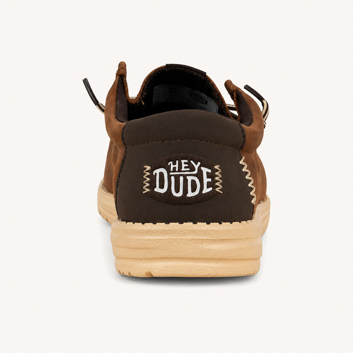 Chaussures bateau Homme HEYDUDE WALLY FULL GRAIN LEATHER Marron