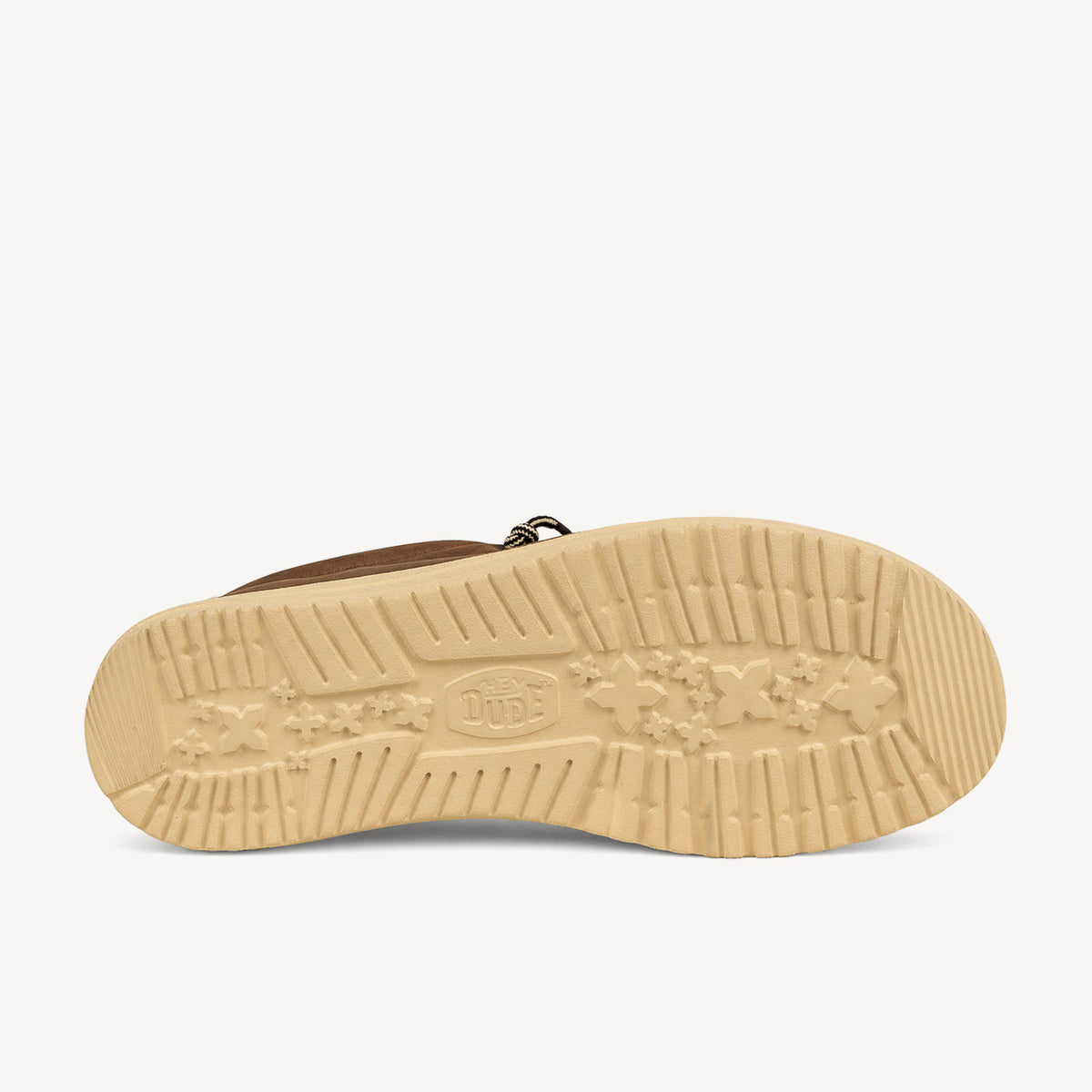 Chaussures bateau Homme HEYDUDE WALLY FULL GRAIN LEATHER Marron