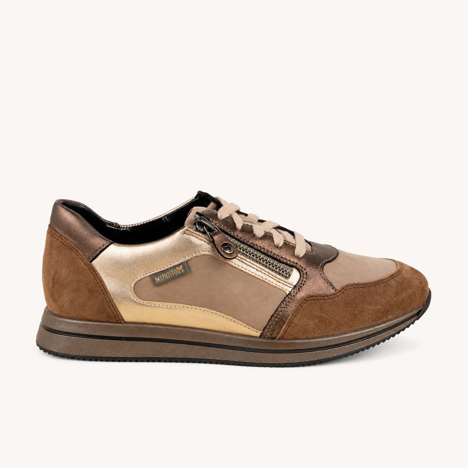 Baskets Femme MEPHISTO LEENIE Beige