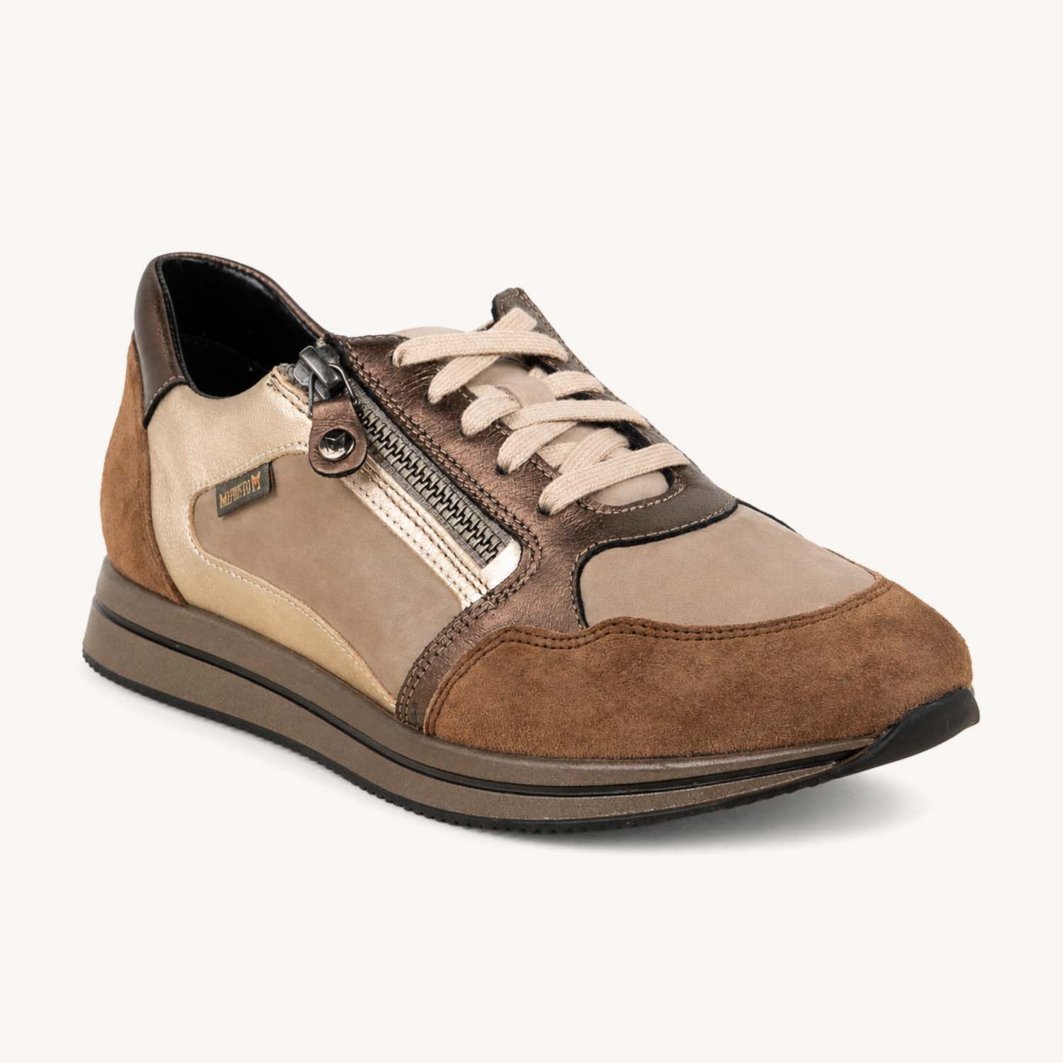 Baskets Femme MEPHISTO LEENIE Beige