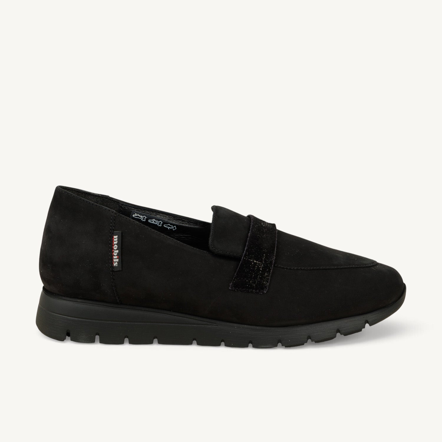 Mocassins Femme MOBILS BY MEPHISTO DIXIE Noir