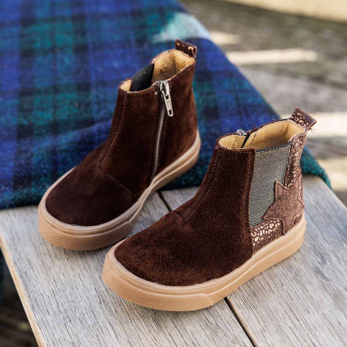 Boots et bottines Enfant BOPY SATINE Marron