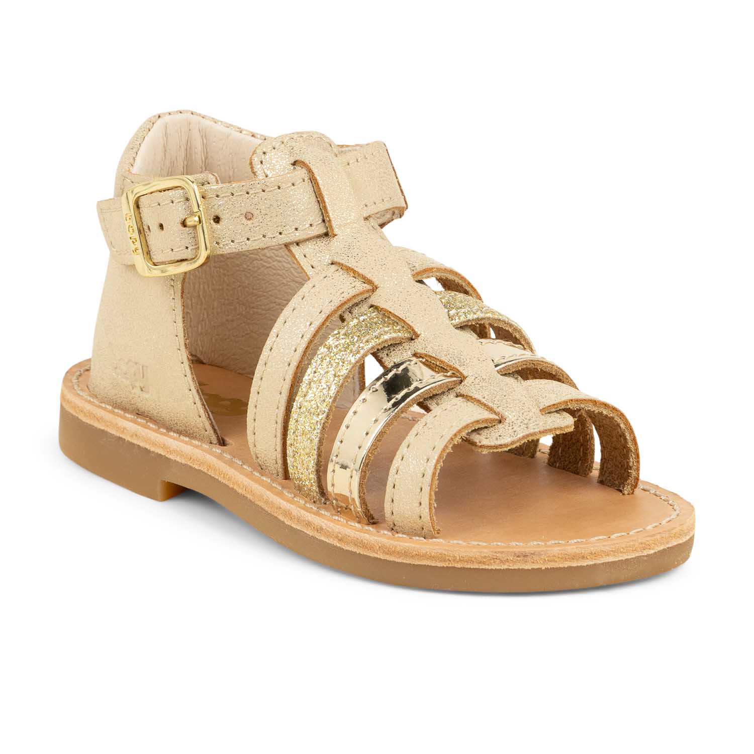 Sandales Enfant BOPY REGANE Or/Bronze
