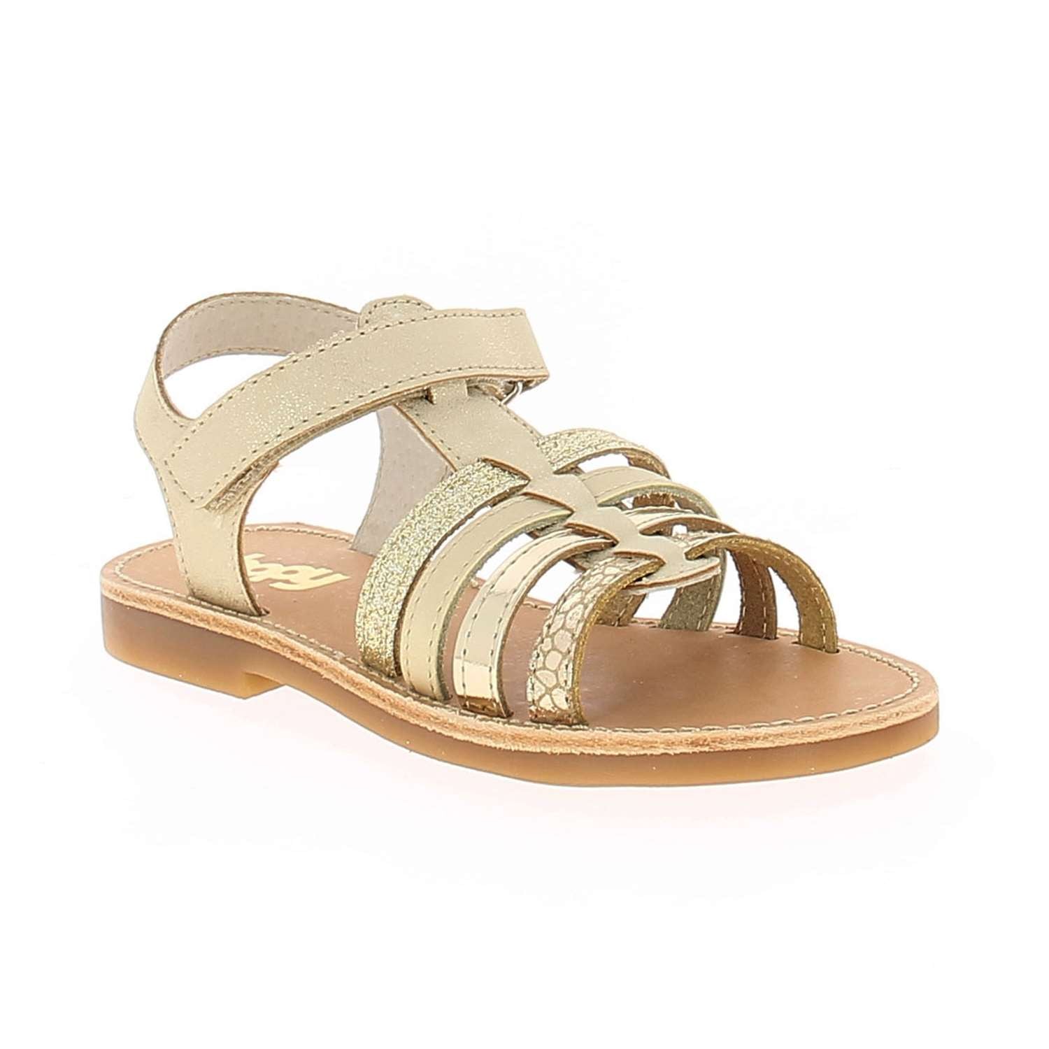 Sandales Enfant BOPY ELBORO Or/Bronze