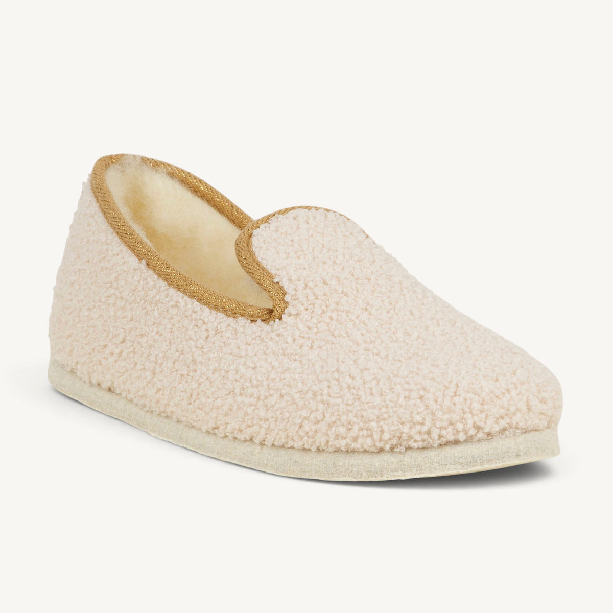 Chaussons Femme CHAUSSE MOUTON SHERPA Beige