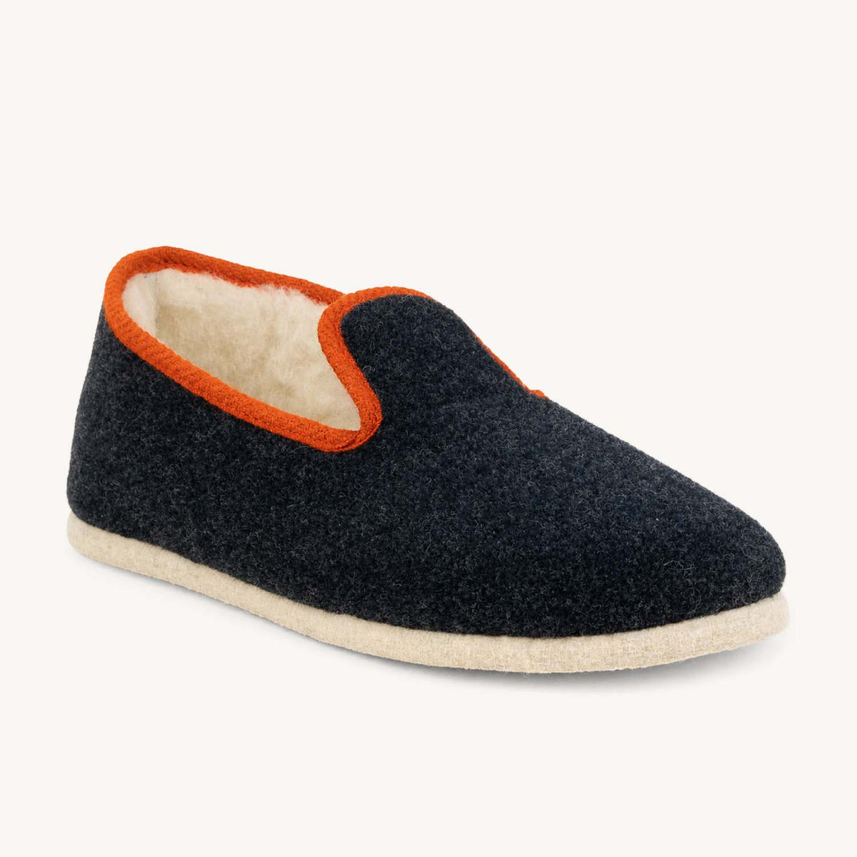 Chaussons Homme CHAUSSE MOUTON TWEED Bleu