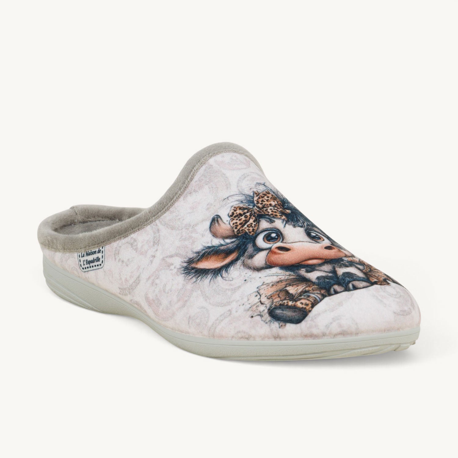 Chaussons Femme LA MAISON DE L'ESPADRILLE 6145- LAMUVA Gris