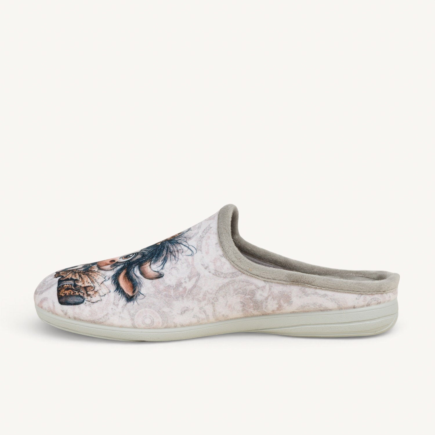 Chaussons Femme LA MAISON DE L'ESPADRILLE 6145- LAMUVA Gris