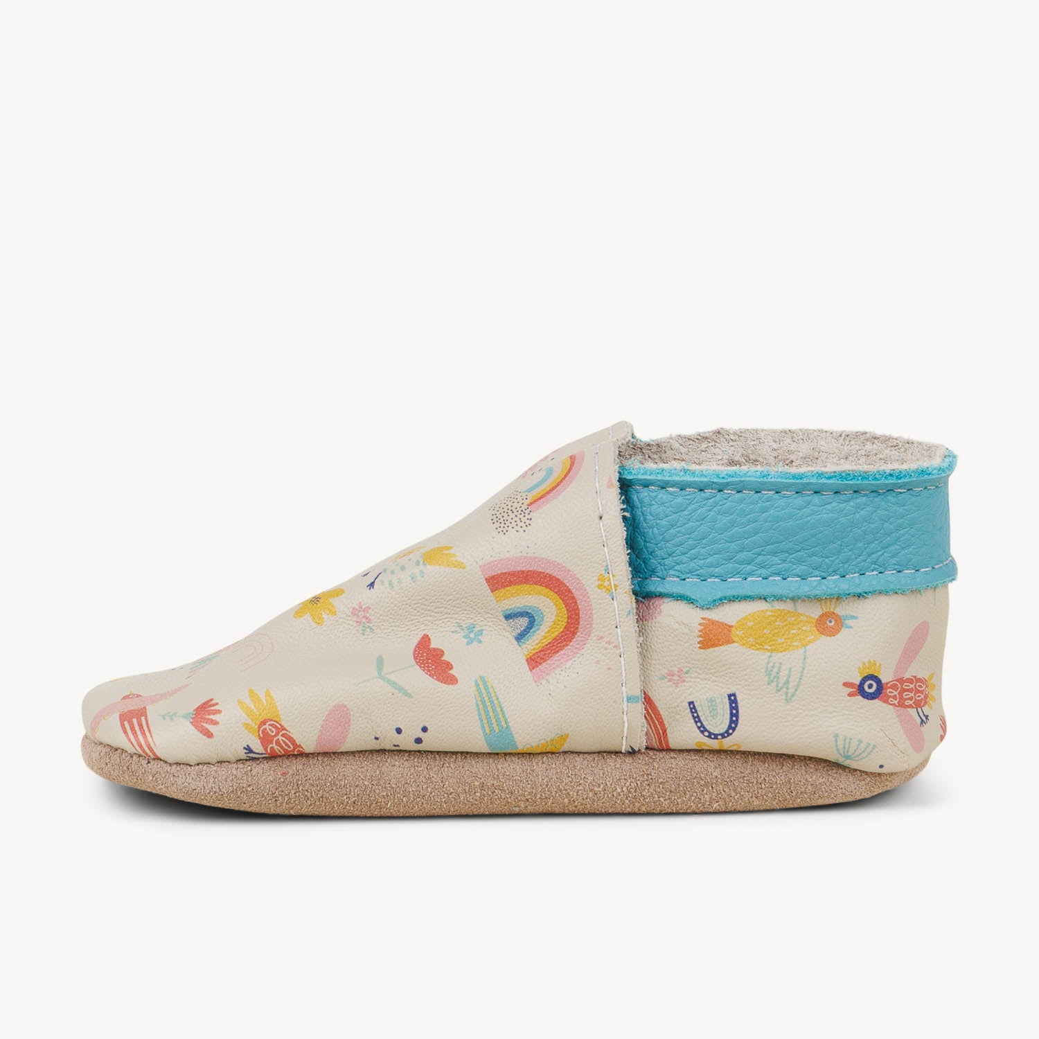 Chaussons Enfant INCH BLUE RAINBOW BIRDS Beige