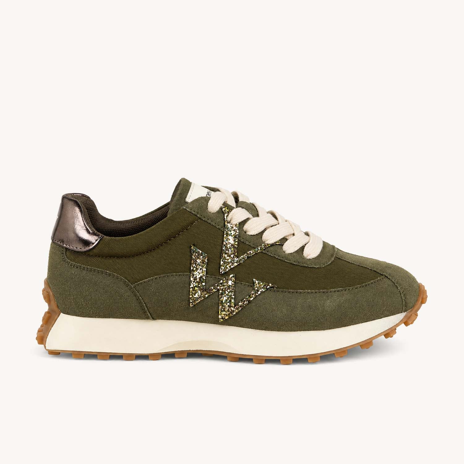 Baskets Femme VANESSA WU FLOW INITIALE Kaki