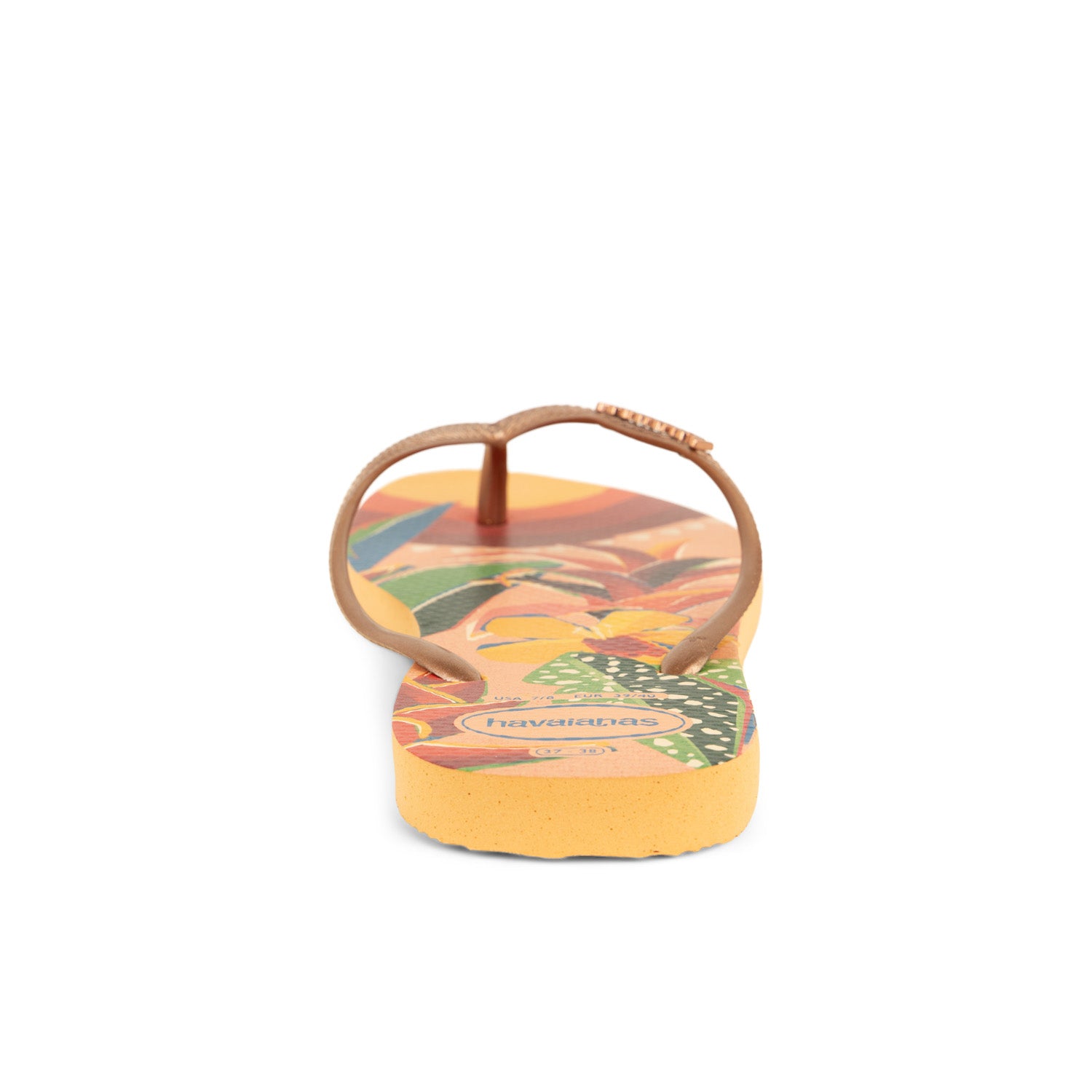 Tongs et crocs Femme HAVAIANAS SLIM TROPICAL Orange