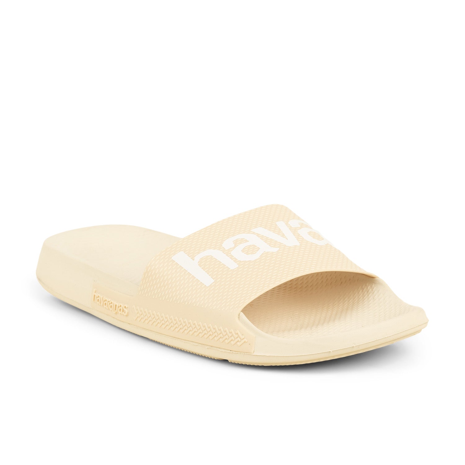Tongs et crocs Femme HAVAIANAS LOGOMANIA Beige