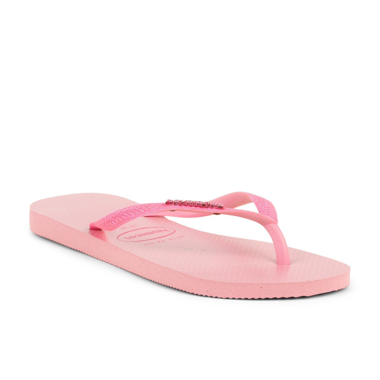 Tongs et crocs Femme HAVAIANAS SLIM GLITTER IRIDESCENT Rose