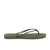 Tongs et crocs Femme HAVAIANAS SQUARE LOGO METALLIC Kaki