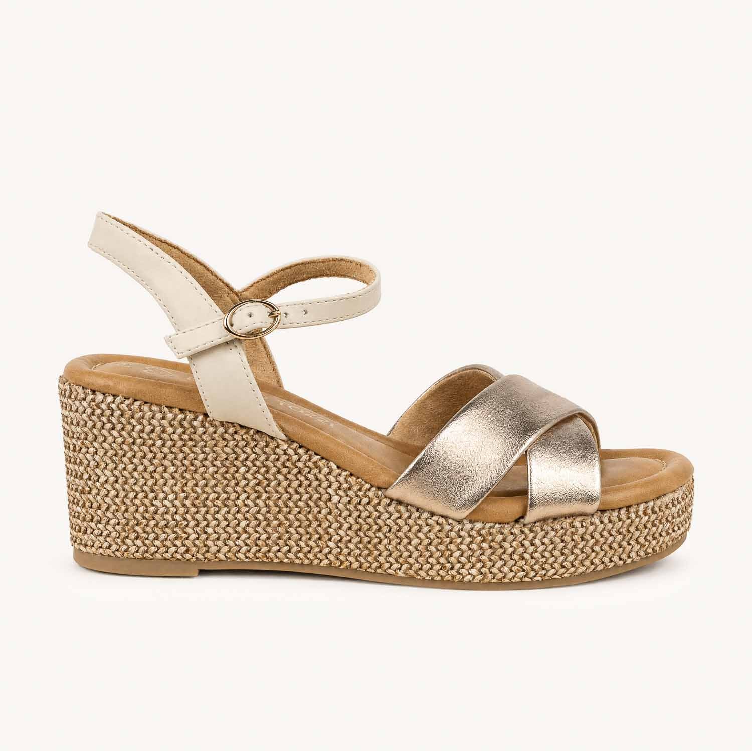 Sandales Femme MARCO TOZZI 28397 - MARRY Or/Bronze