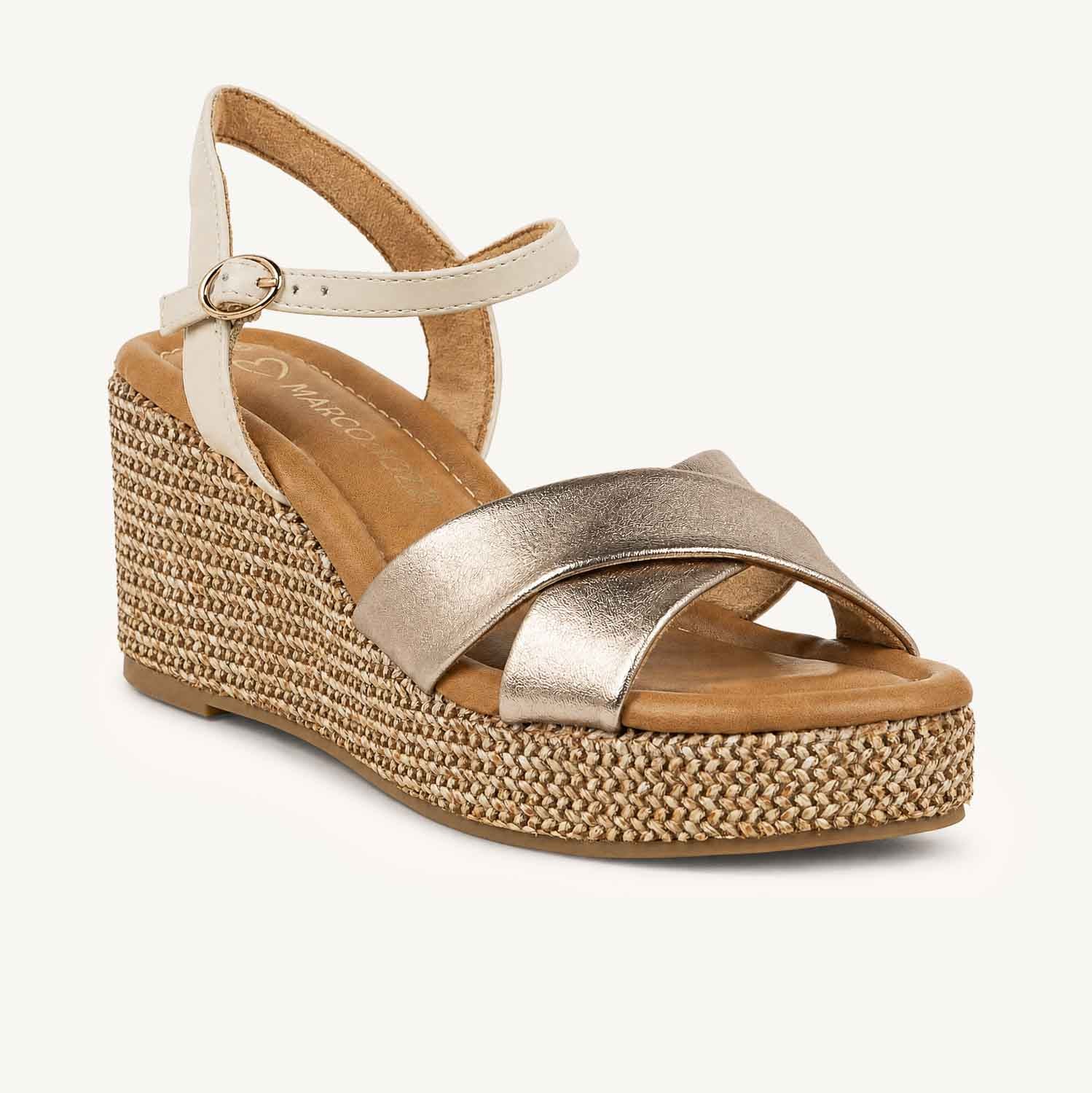 Sandales Femme MARCO TOZZI 28397 - MARRY Or/Bronze