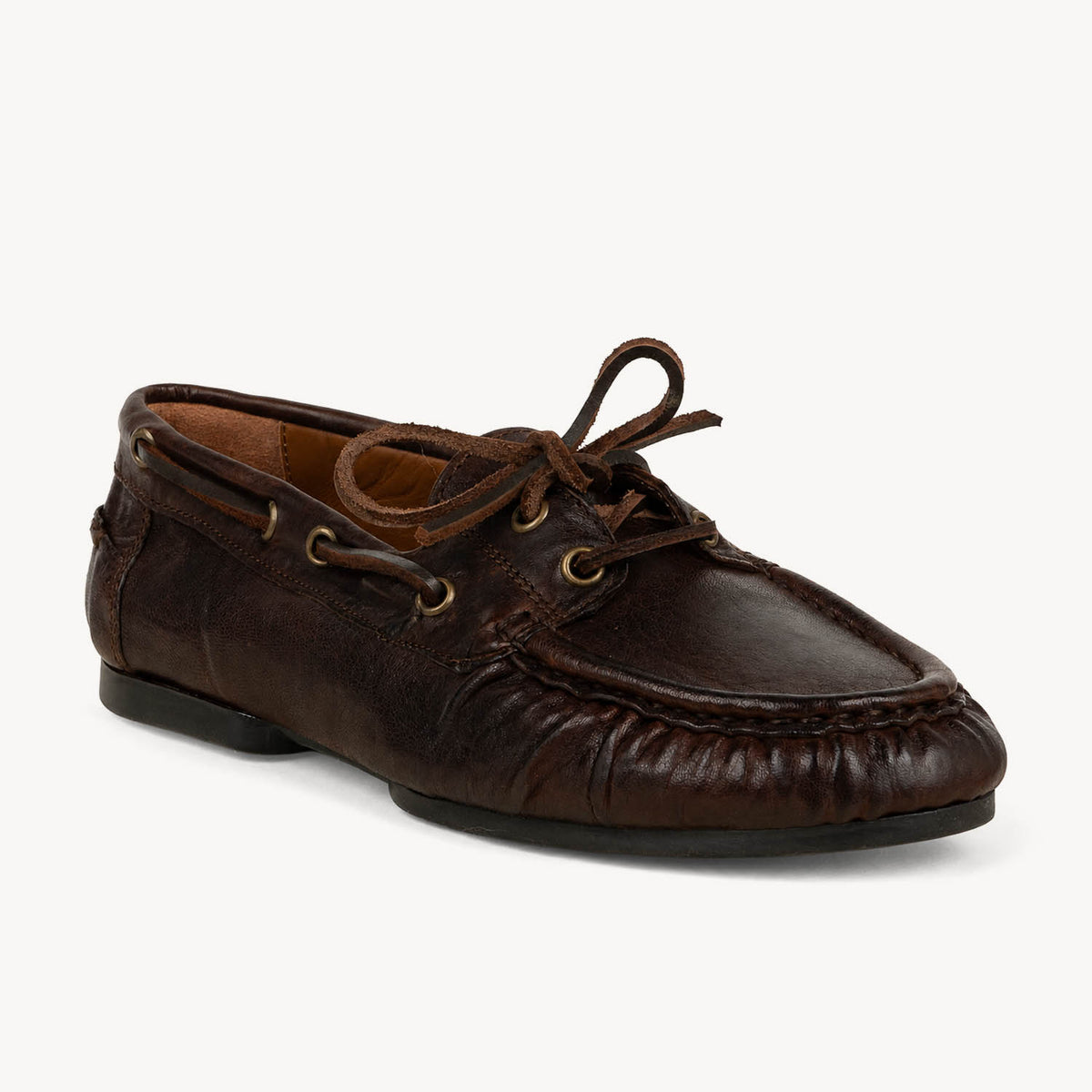 Chaussures bateau Femme SEMERDJIAN POMPEI Marron