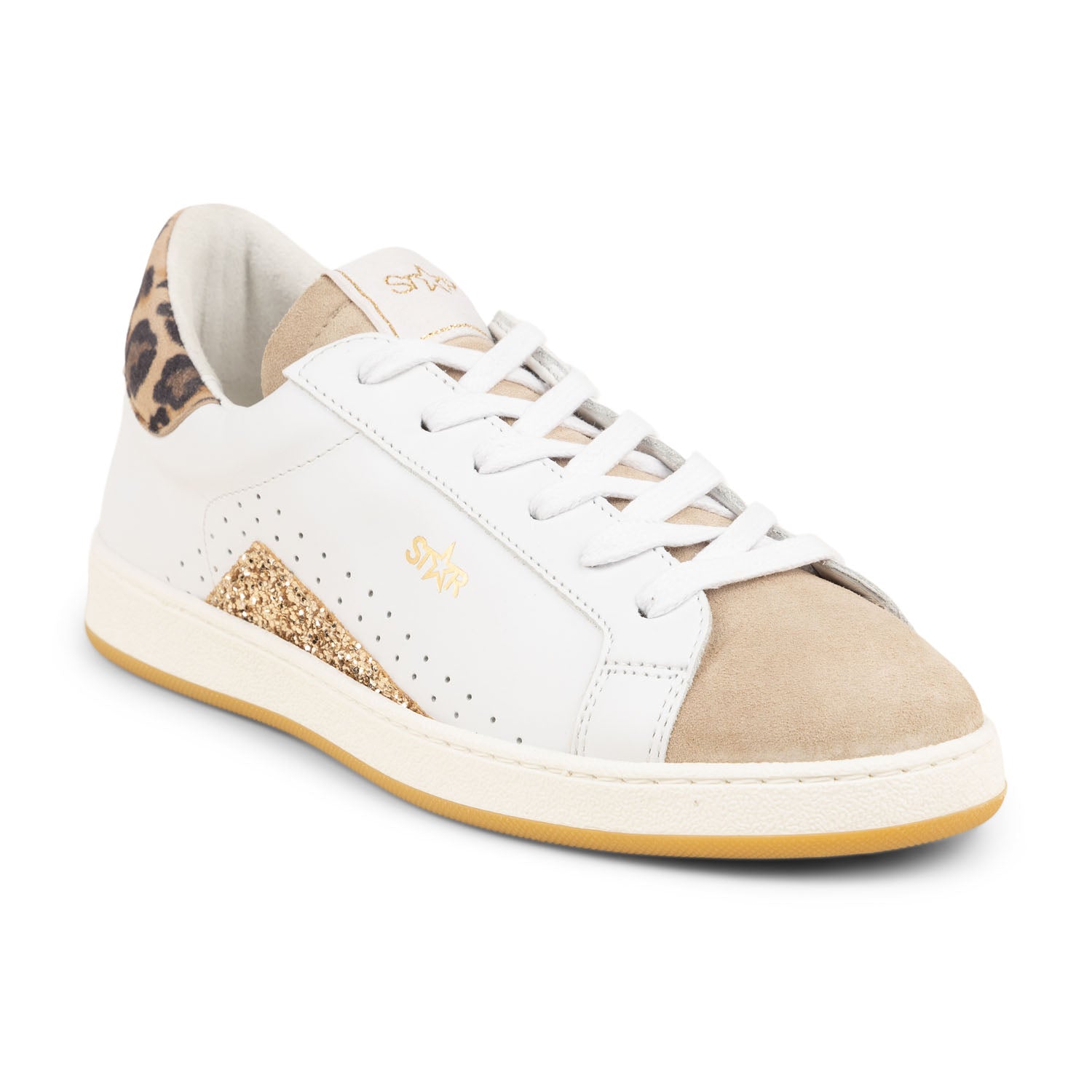 Baskets Femme MYMA MYLEO Beige,Blanc