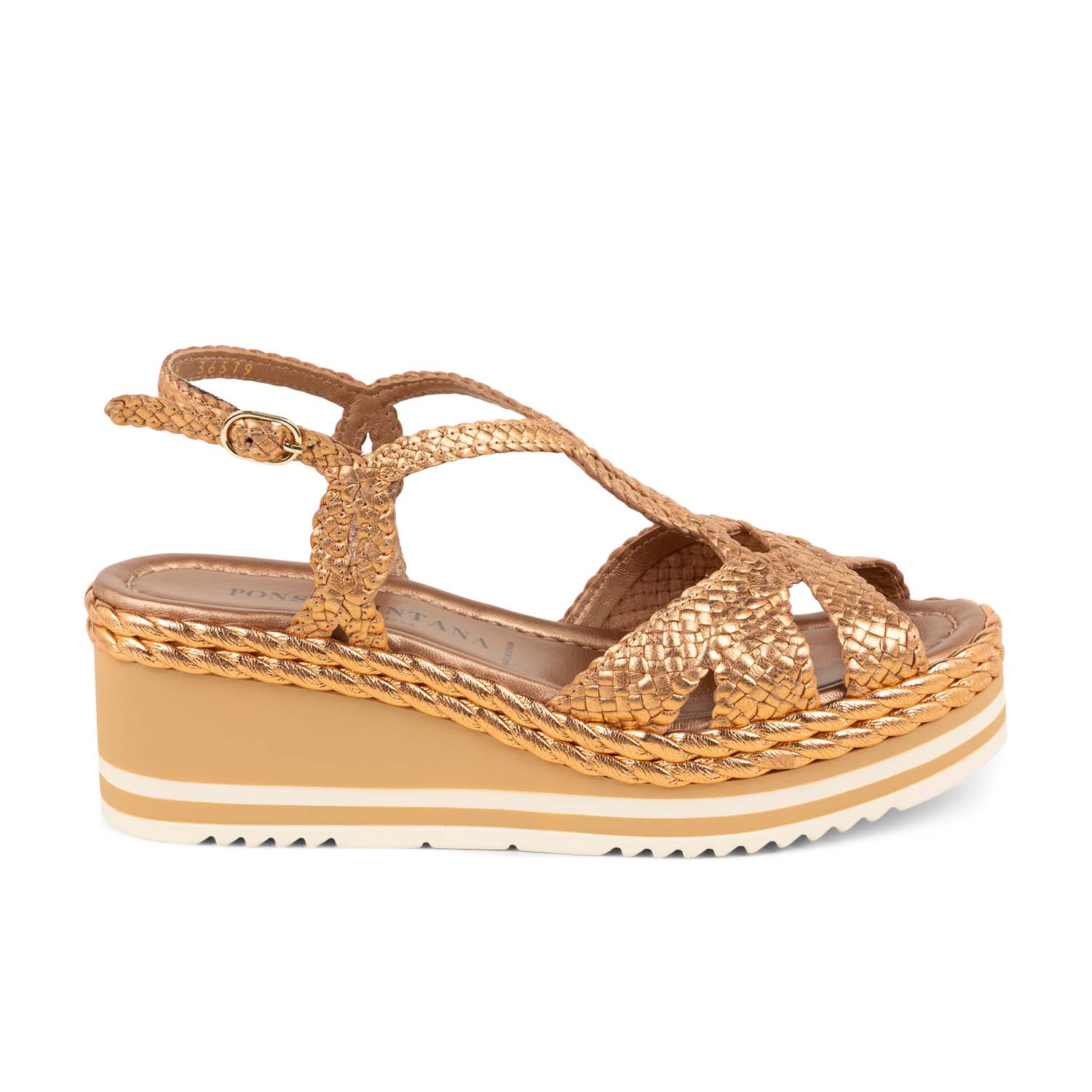 Sandales Femme PONS QUINTANA POMALO Or/Bronze