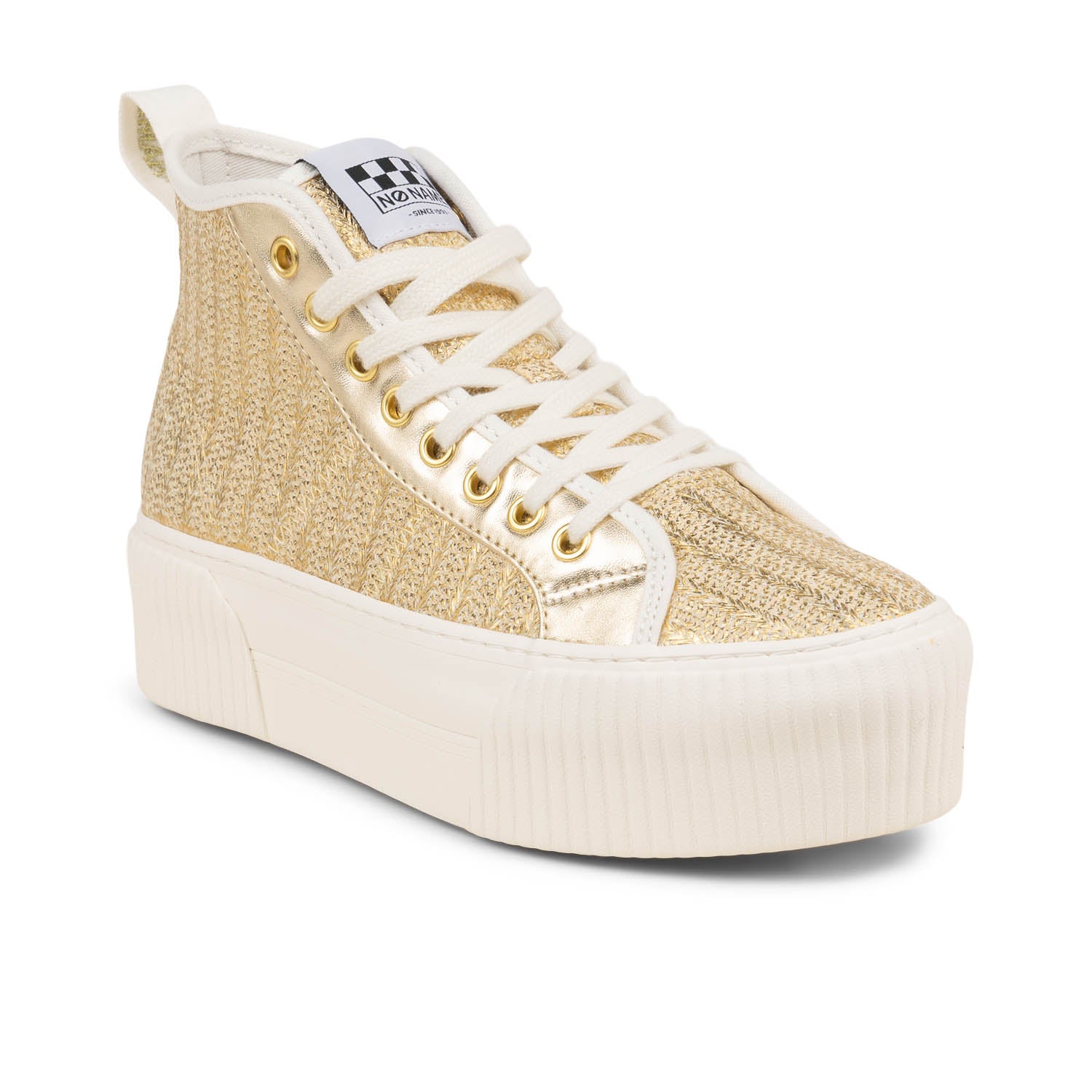 Baskets Femme NO NAME IRON MID Or/Bronze