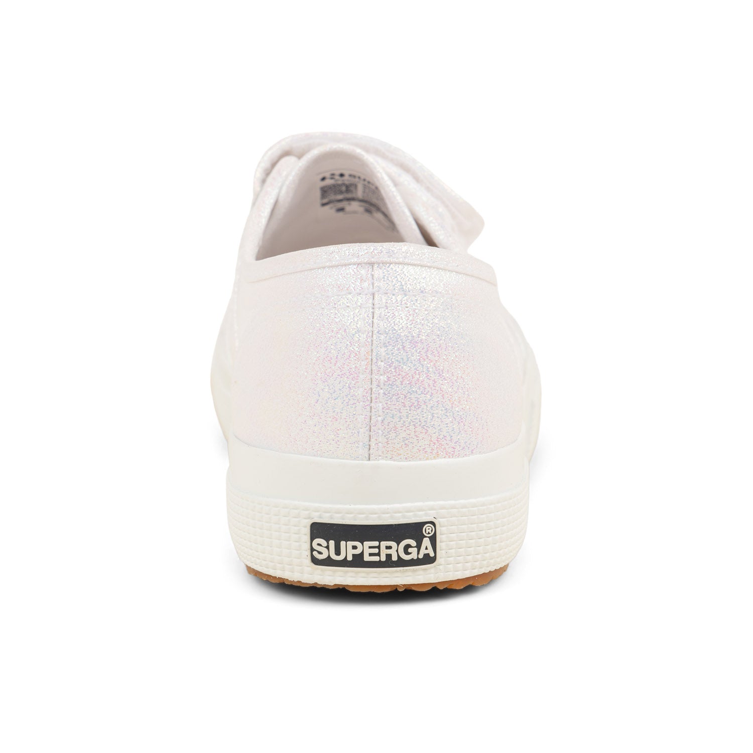 Baskets Femme SUPERGA 2750 STRAPS LAME Blanc