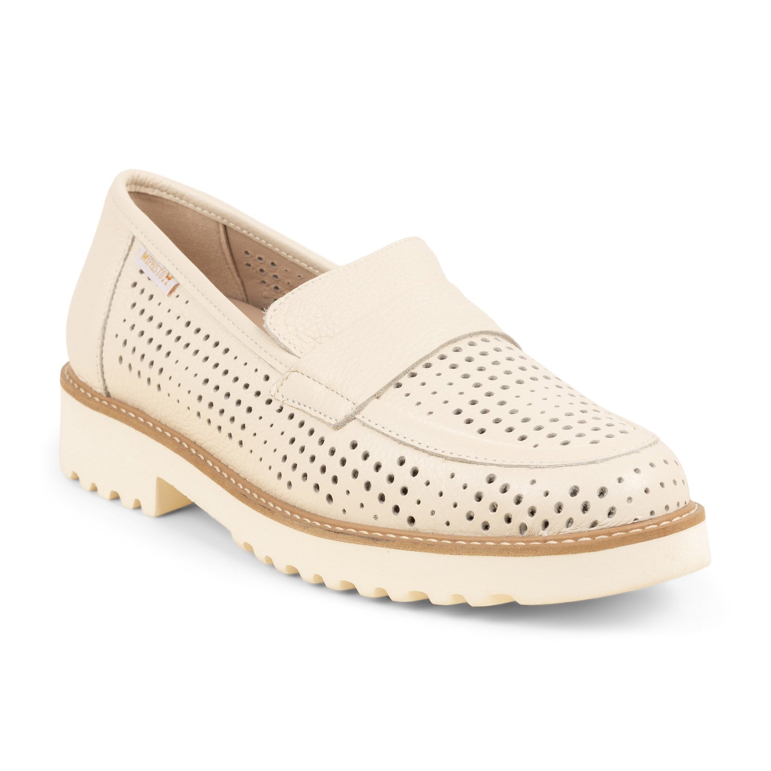 Mocassins Femme MEPHISTO STESSY Beige