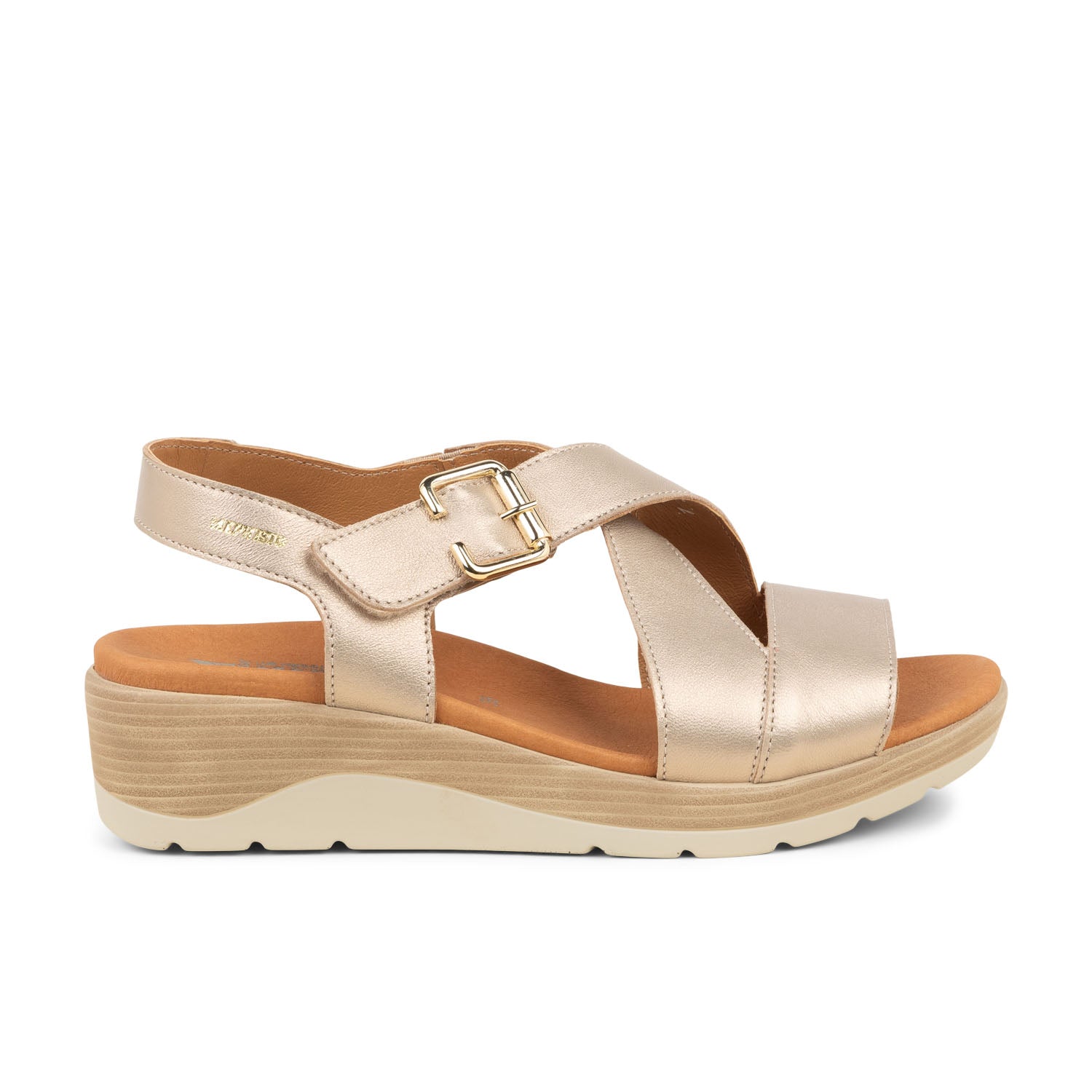 Sandales Femme MEPHISTO CLAUDINE Or/Bronze