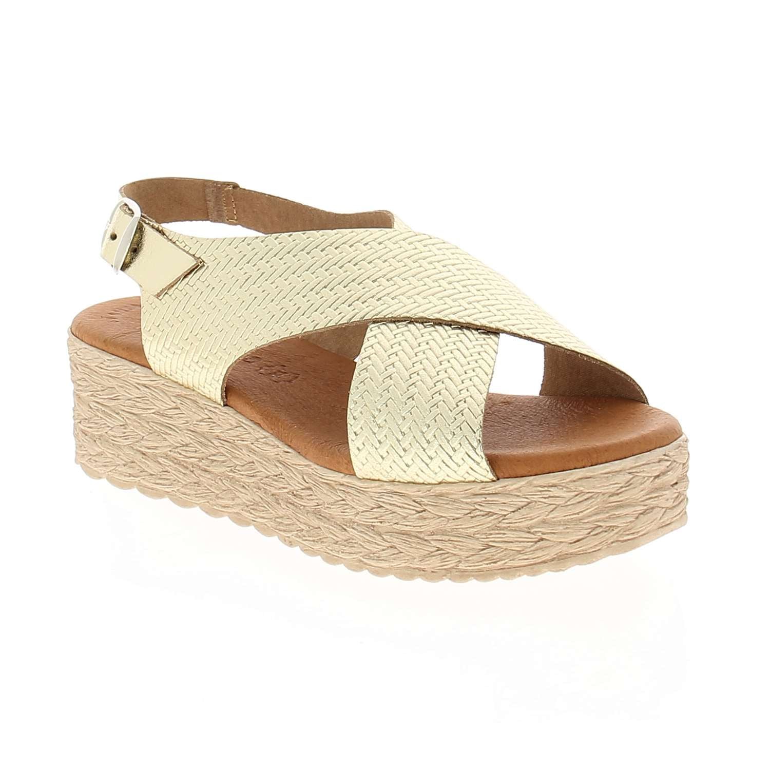 Sandales Femme EVA FRUTOS EVOL Or/Bronze