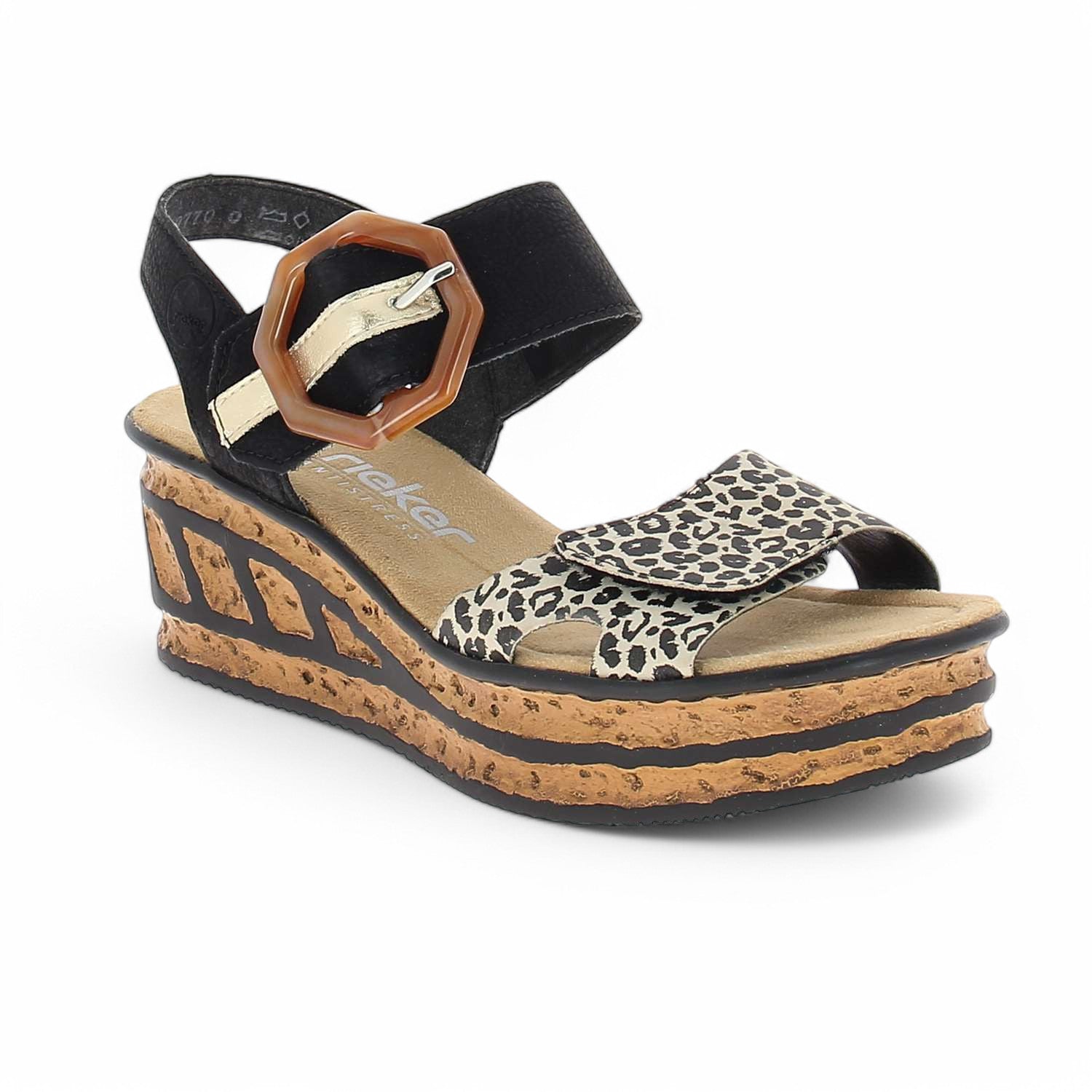 Sandales Femme RIEKER RIPERE Noir