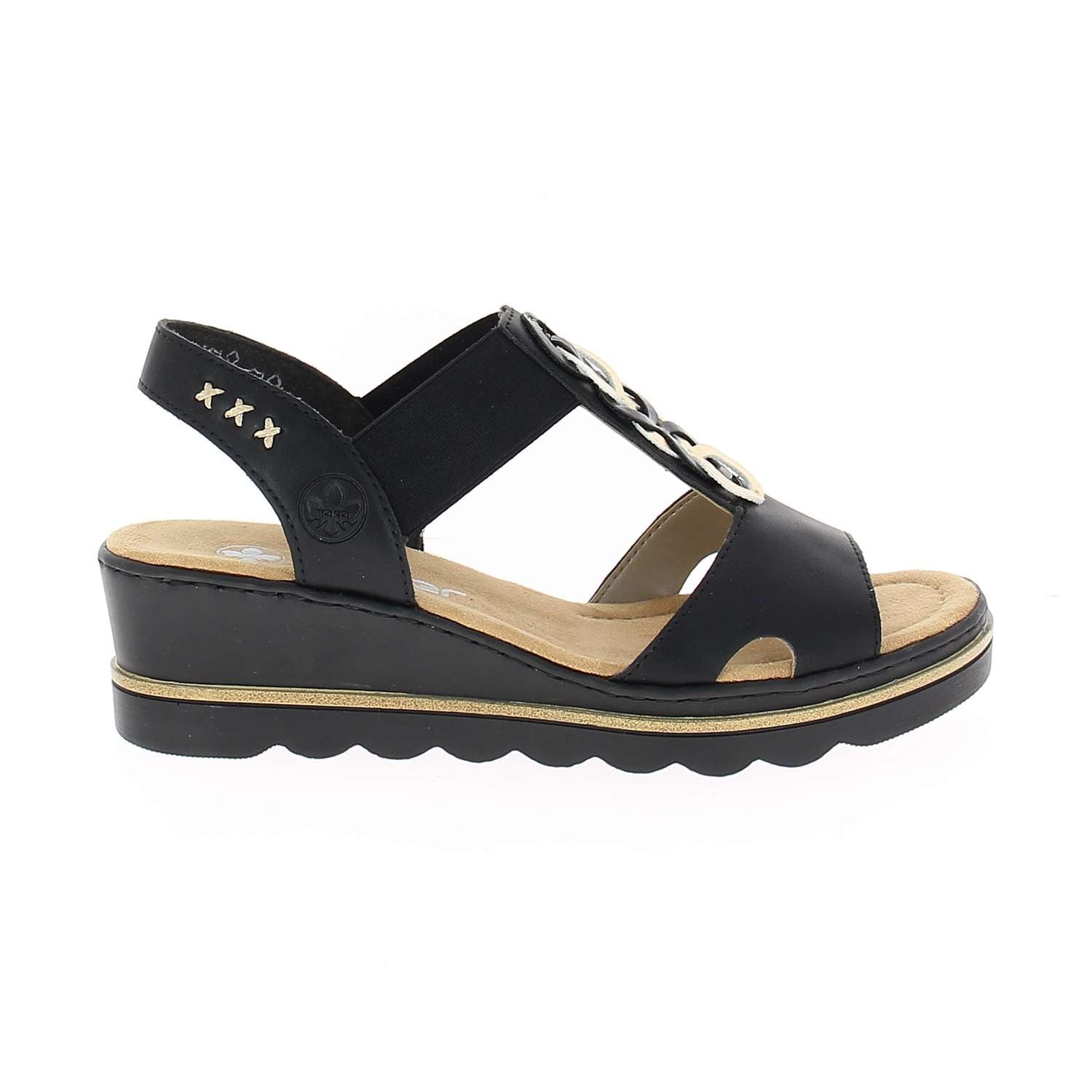 Sandales Femme RIEKER RIPOLI Noir