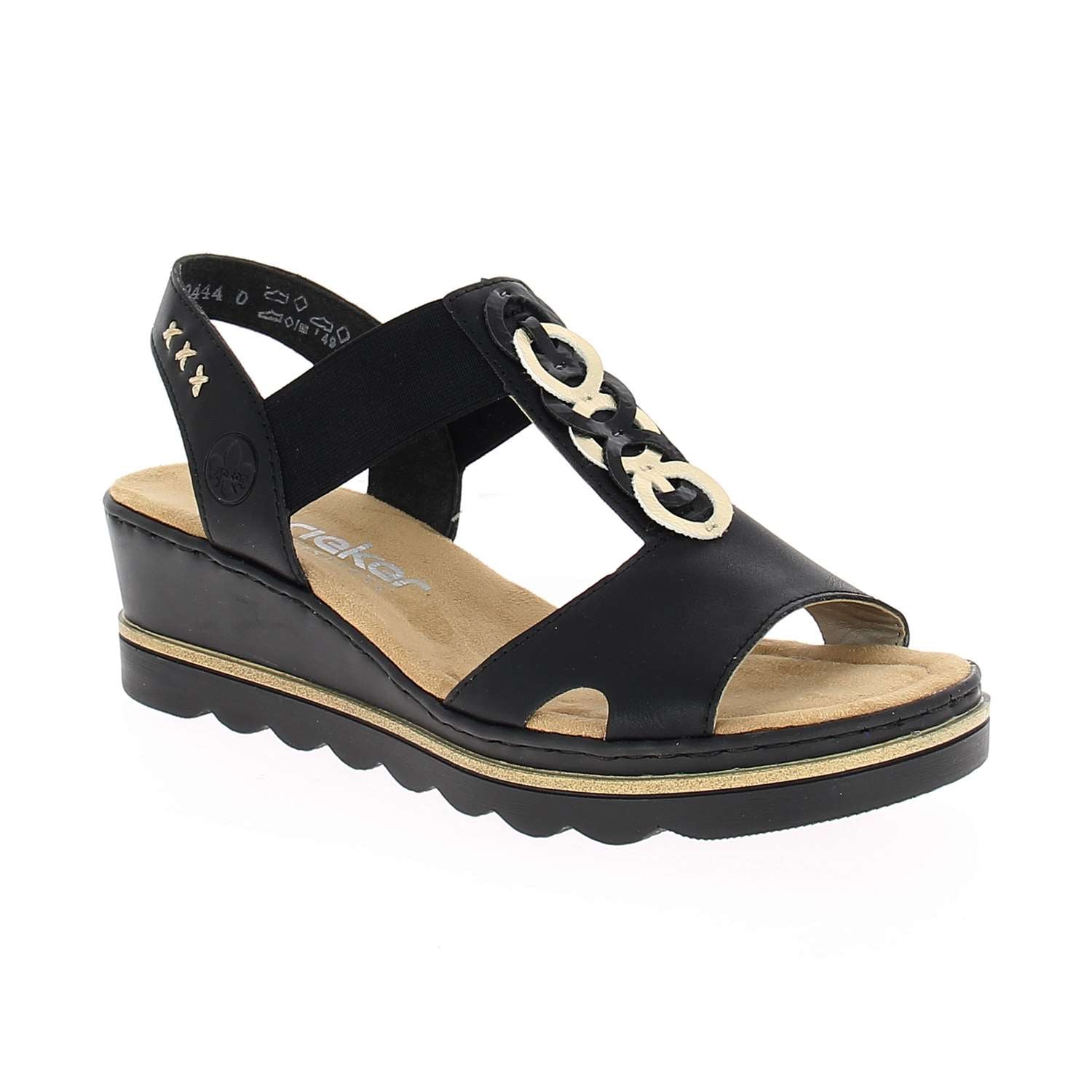 Sandales Femme RIEKER RIPOLI Noir