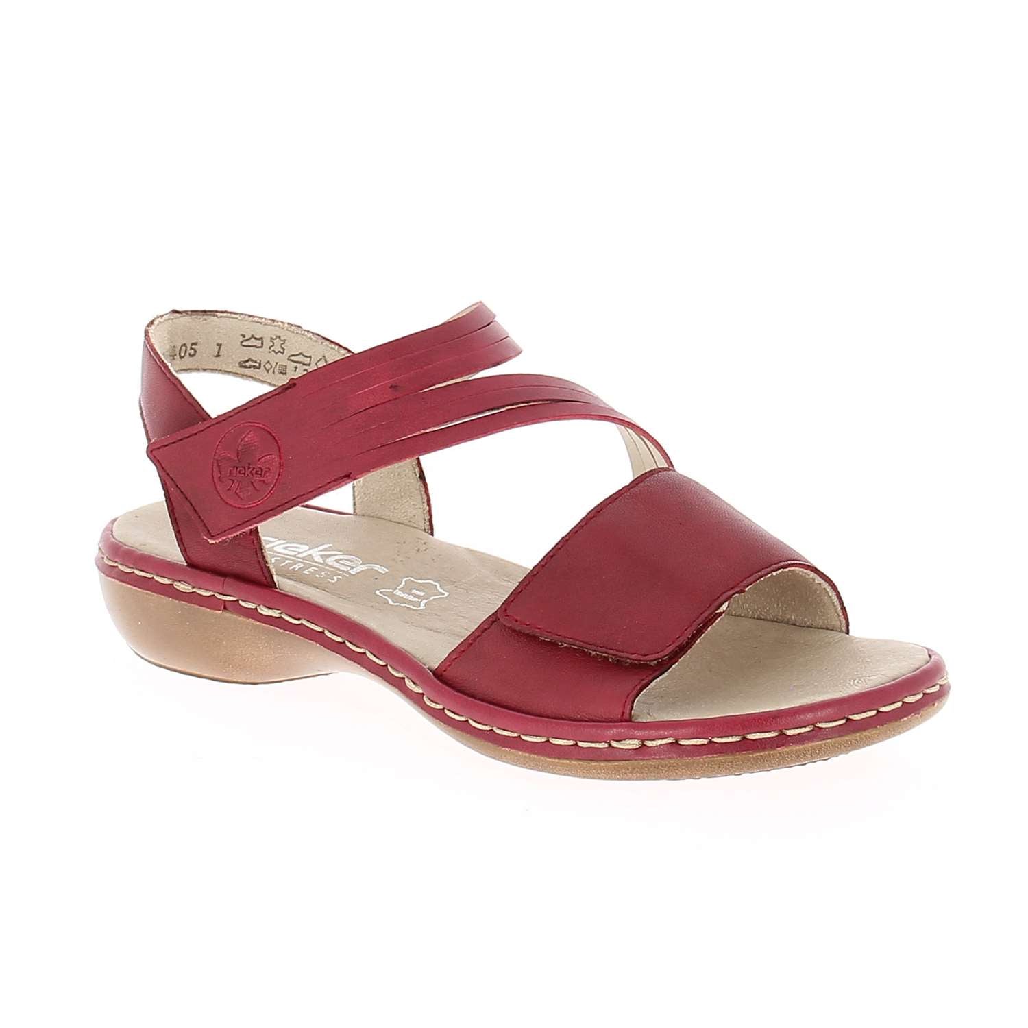 Sandales Femme RIEKER RIKYTO Rouge