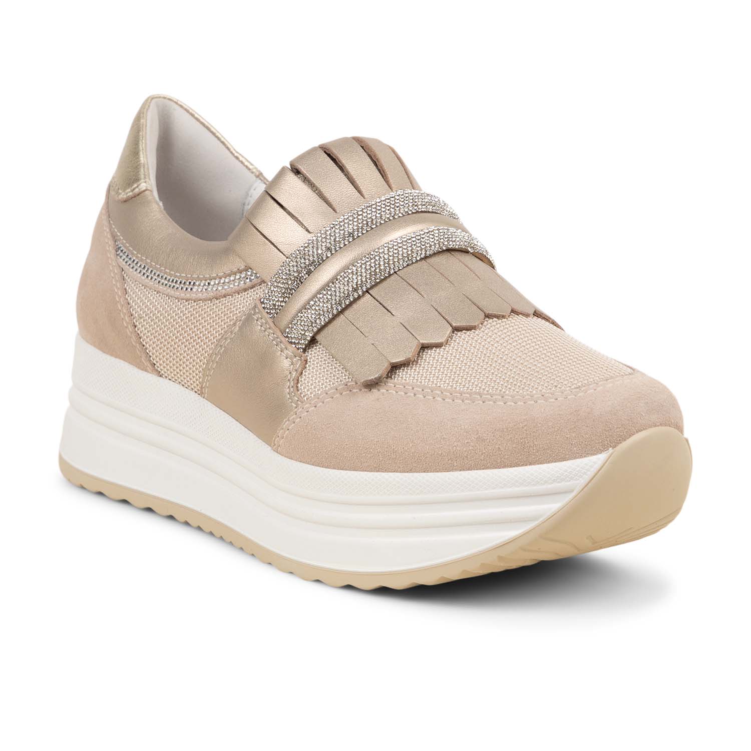 Baskets Femme NEROGIARDINI NEROFRANGE Beige