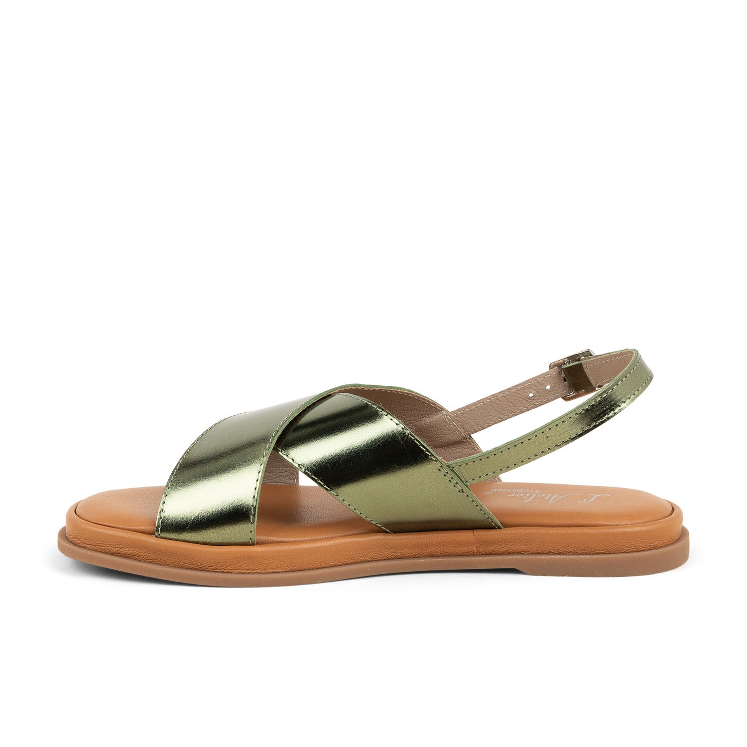 Sandales Femme L'ATELIER TROPEZIEN ATECROISE Kaki