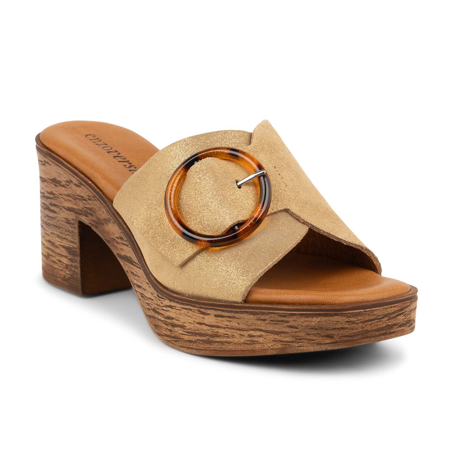 Mules Femme ENZO VERSINI KABO Or/Bronze