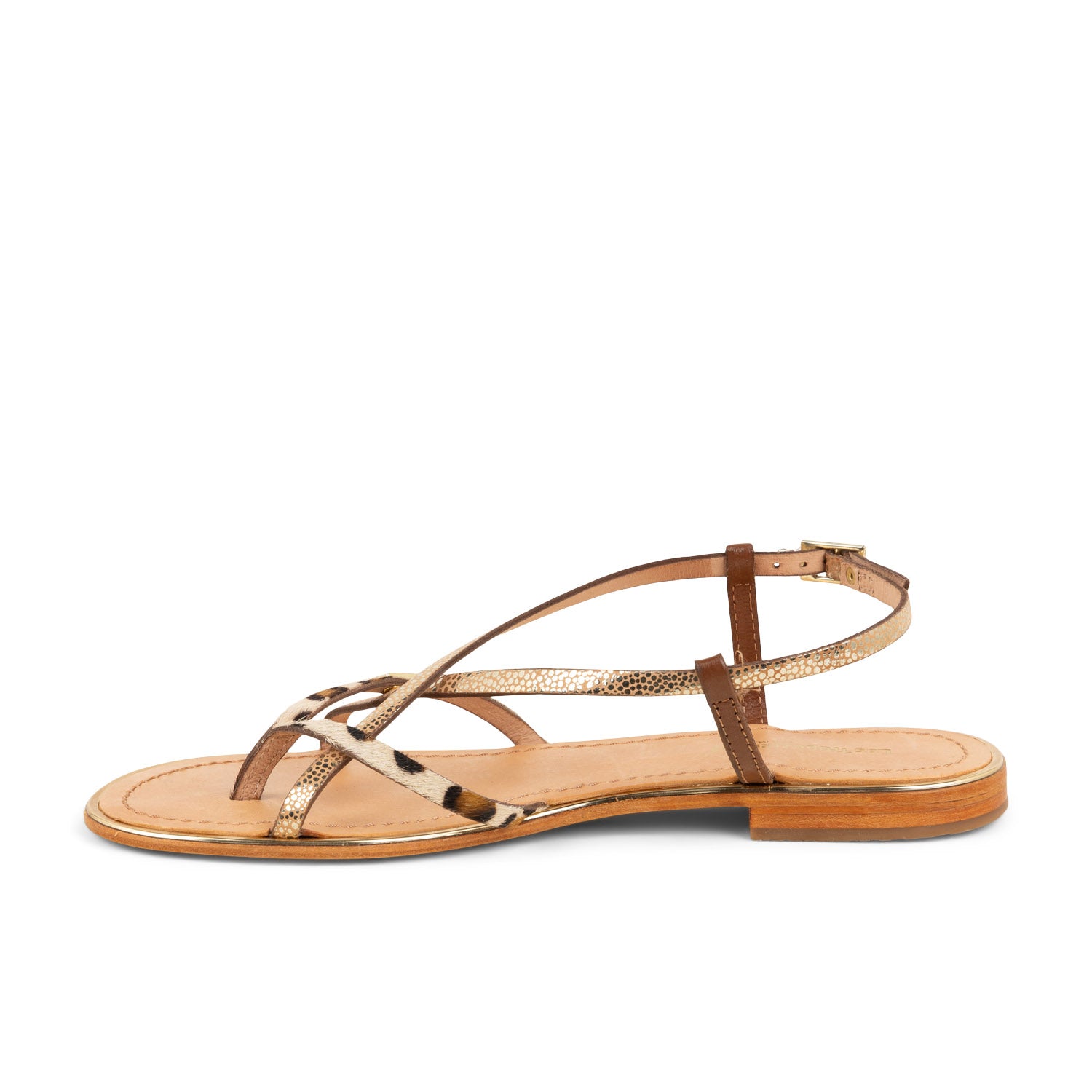 Sandales Femme LES TROPEZIENNES MONACO Or/Bronze