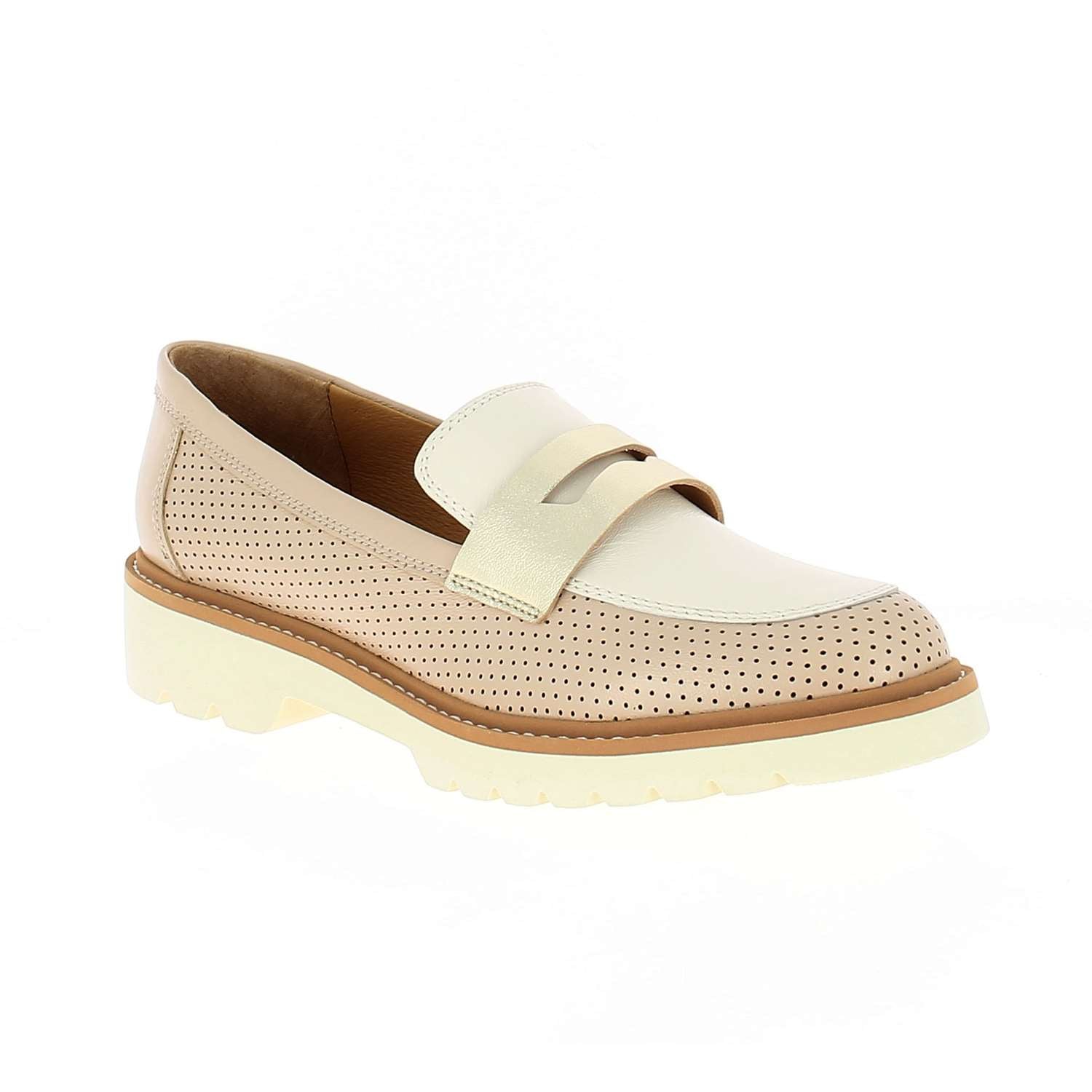 Mocassins Femme FUGITIVE CYCLO Beige
