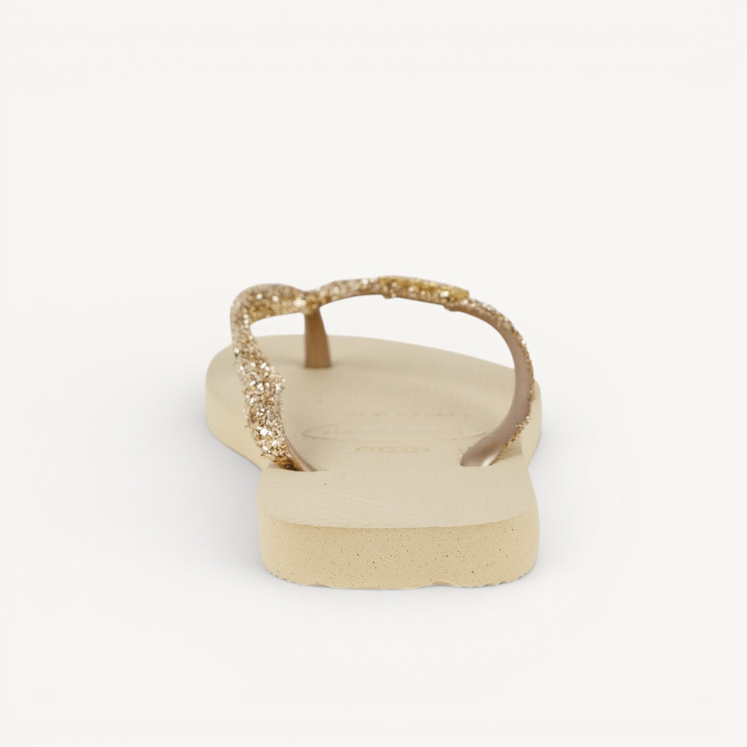 Tongs et crocs Femme HAVAIANAS GLITTER II Or/Bronze