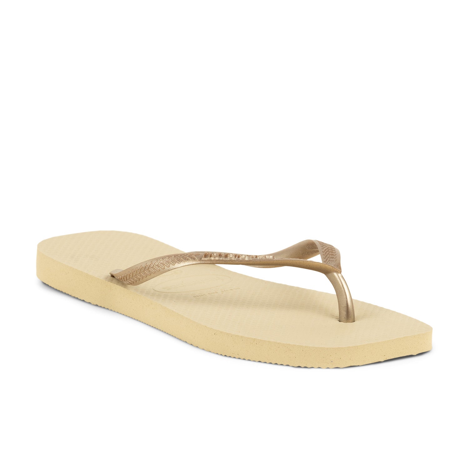 Tongs et crocs Femme HAVAIANAS SQUARE Beige