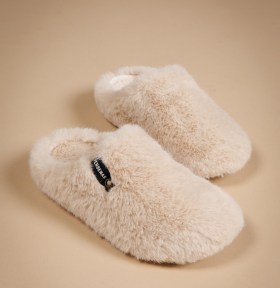 chaussons verbenas sur fond beige studio