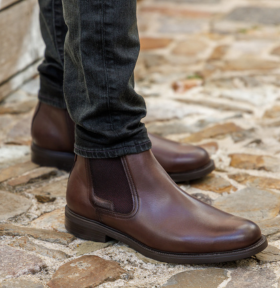 Chelsea boots homme  coloris marron
