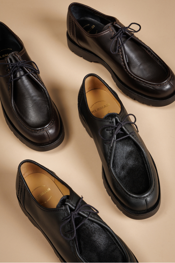 Photo derbies coloris noir de la marque kleman